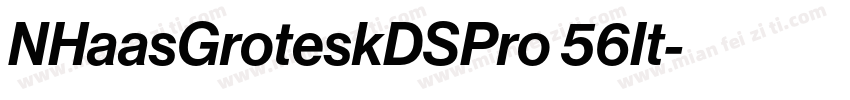 NHaasGroteskDSPro 56It字体转换